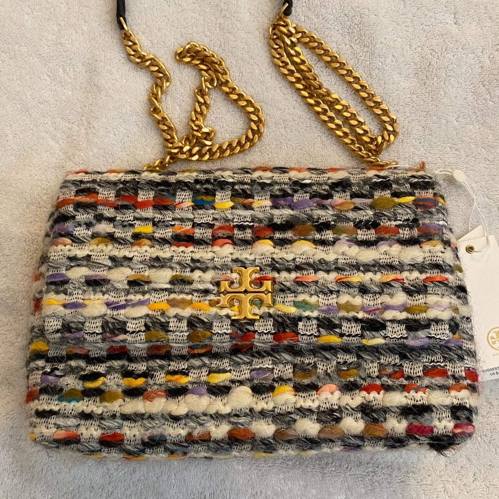 Tory Burch Kira tweed small crossbody, nwt - Picture 2 of 6
